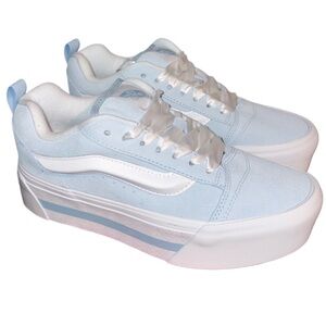 Vans Knu Skool Stack Vintage Satin Dream Blue size 8.5 Women / 7 Men